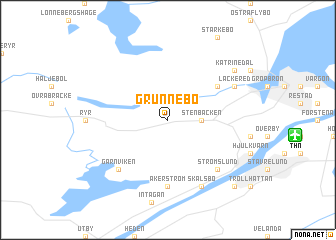 map of Grunnebo