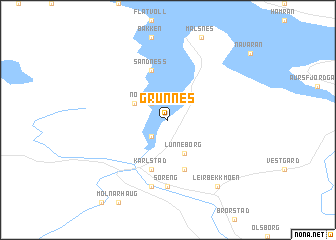 map of Grunnes