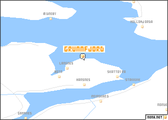 map of Grunnfjord