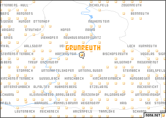 map of Grünreuth