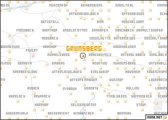 map of Grünsberg