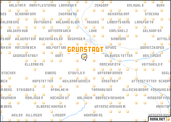 map of Grünstädt