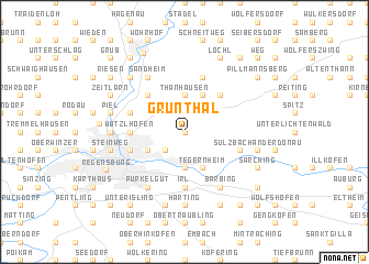 map of Grünthal