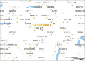 map of Gruntowice