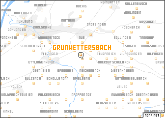 map of Grünwettersbach