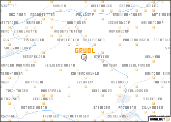 map of Gruol