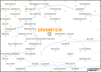 map of Grushatichi