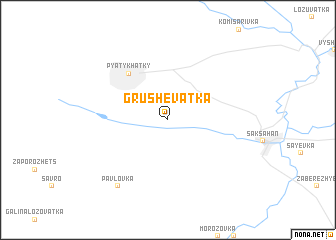 map of Grushevatka