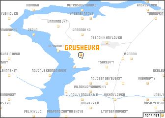 map of Grushevka