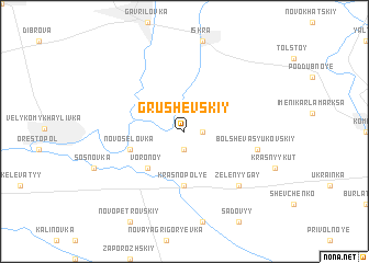 map of Grushevskiy