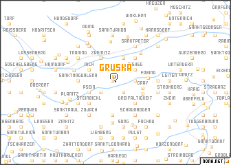 map of Gruska