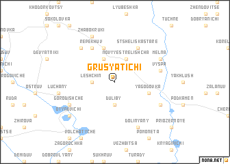 map of Grusyatichi