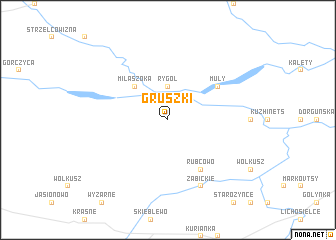 map of Gruszki