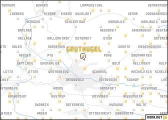 map of Gruthügel