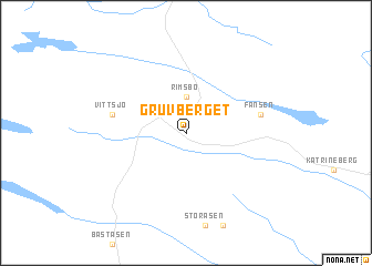 map of Gruvberget