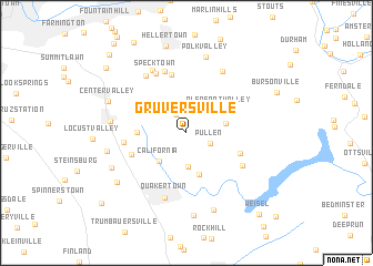 map of Gruversville