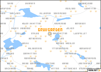 map of Gruvgården