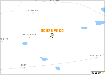 map of Gruzdevka