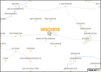 map of Gruzkoye