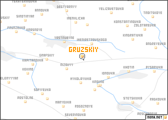 map of Gruzskiy