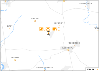 map of Gruzskoye