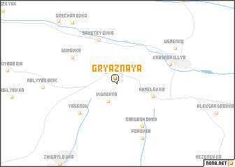 map of Gryaznaya