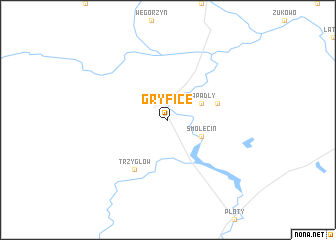 map of Gryfice