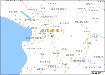 map of Grykë-Manati