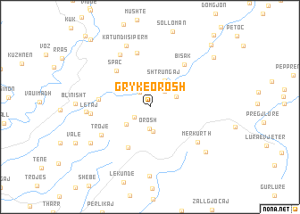 map of Grykë-Orosh