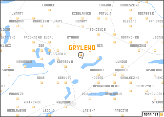 map of Grylewo