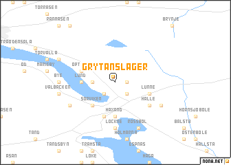 map of Grytans Läger