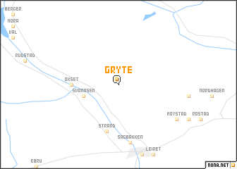 map of Gryte