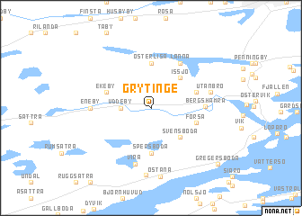 map of Grytinge