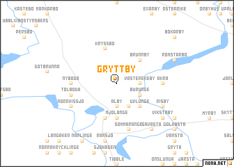 map of Gryttby