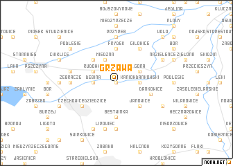 map of Grzawa