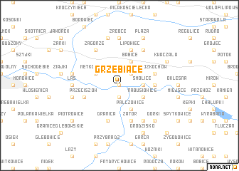 map of Grzebiace