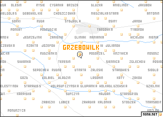 map of Grzebowilk