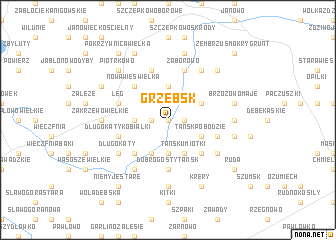 map of Grzebsk