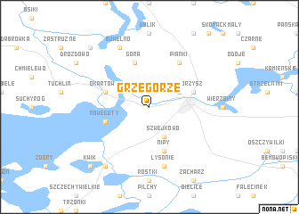 map of Grzegorze