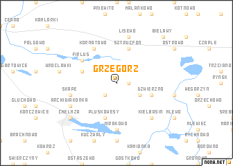 map of Grzegorz
