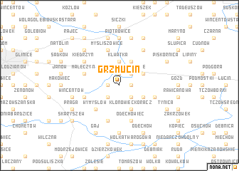 map of Grzmucin