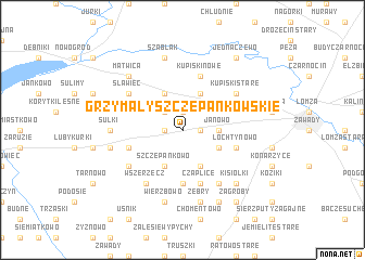 map of Grzymały Szczepankowskie