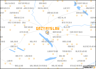 map of Grzymysław