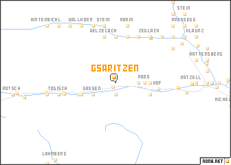 map of Gsaritzen