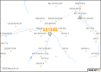 map of Gstaad