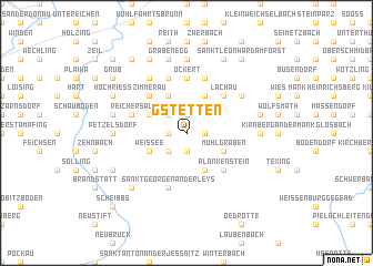 map of Gstetten