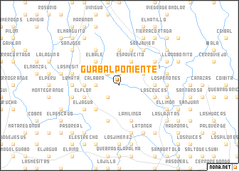map of Guabal Poniente