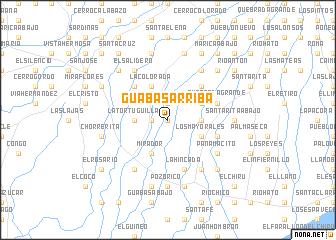 map of Guabas Arriba