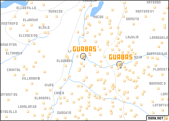 map of Guabas