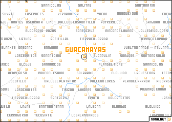 map of Guacamayas